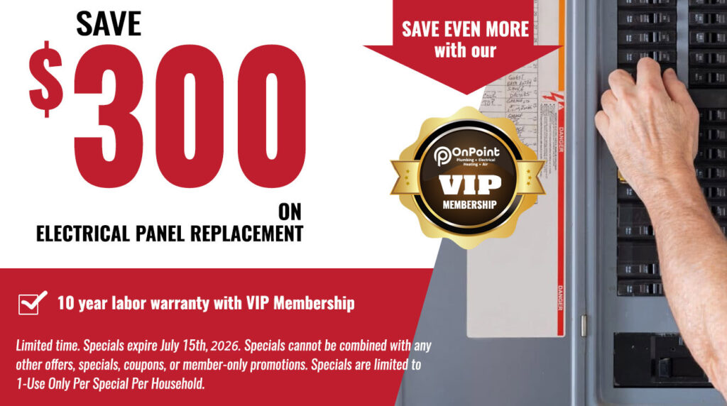 Save $300 on breaker panel replacement san antonio texas